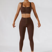Ribbed One-Shoulder Yoga Set — image 2