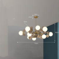 Modern Nordic Glass Chandelier — image 3