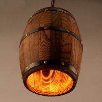 Wooden Wine Barrel Chandelier — image 5