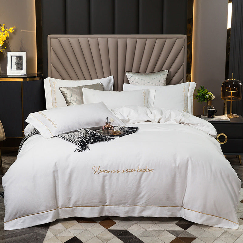 Cotton Brushed Four-Piece Bedding Set — image 12
