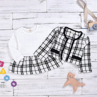 Girls Long-Sleeve Two-Piece Dress Set — image 3