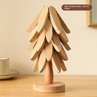 Walnut Wood Tree Trivet Set — image 7