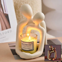 Modern Loving Couple Resin Statue