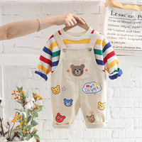 Boys Plaid Shirt and Overall Set — image 4