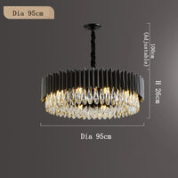 Black Crystal Chandelier — image 8
