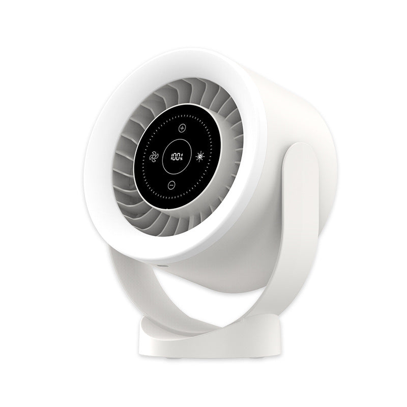 Rechargeable Adjustable Desk Fan with Light — image 6