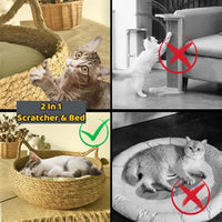 Woven Cat Bed with Soft Cushion — image 6
