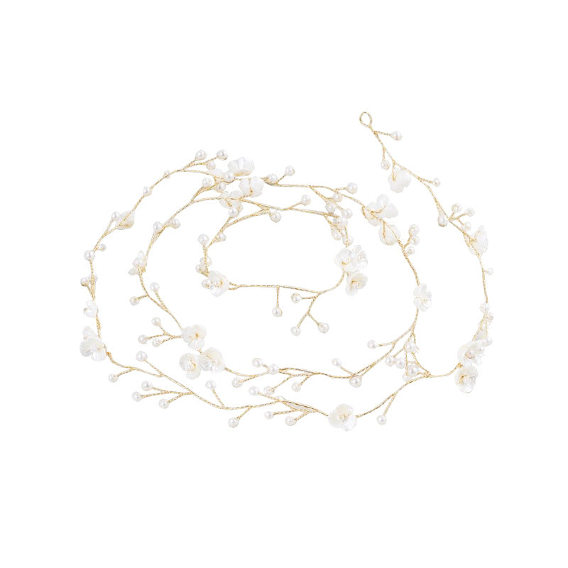 Handmade Pearl Bridal Hair Braid — image 2