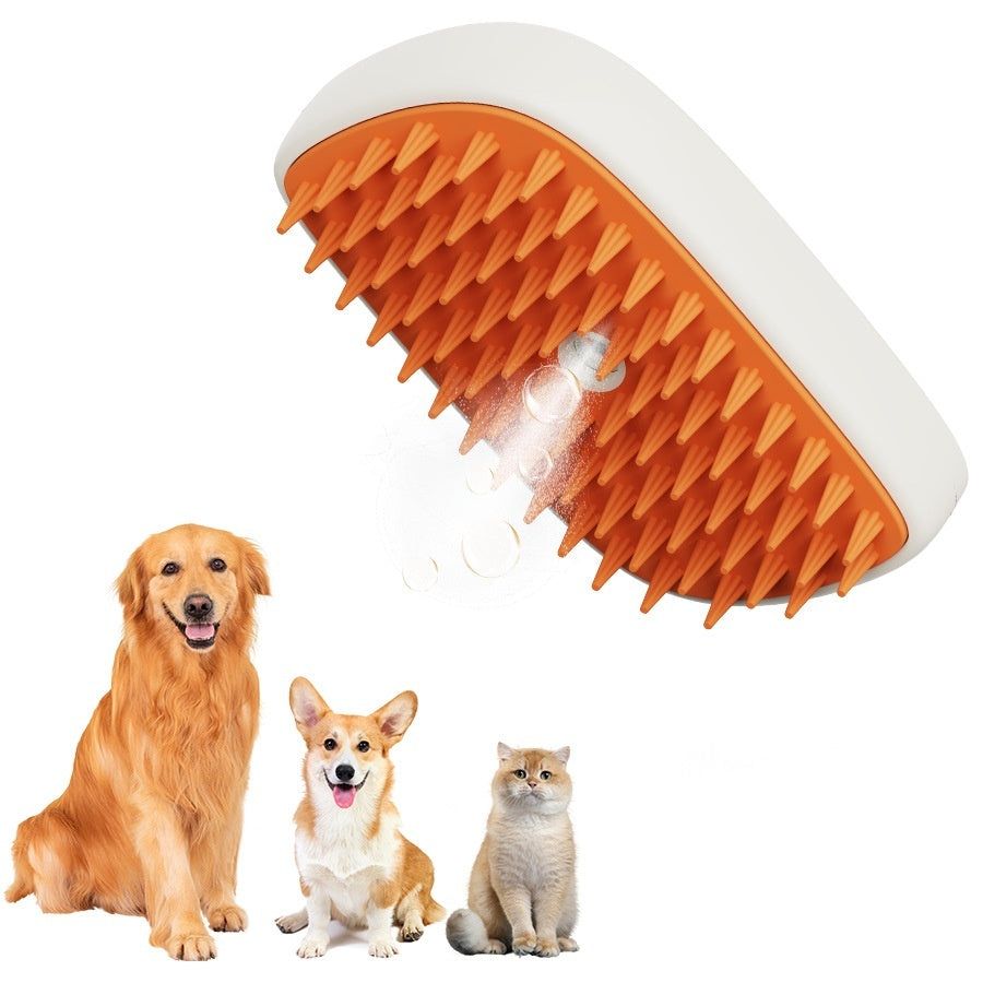 USB Rechargeable Pet Steam Grooming Brush — image 2