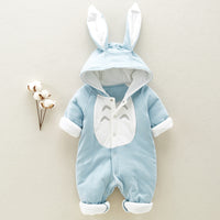 Hooded Fleece Baby Romper — image 6