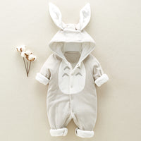 Hooded Fleece Baby Romper