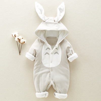 Hooded Fleece Baby Romper