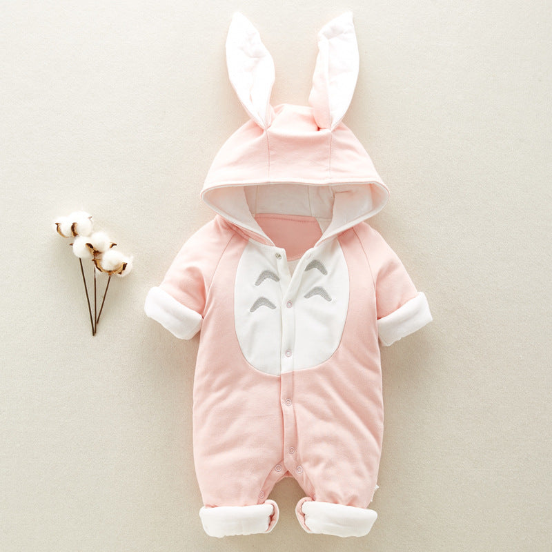 Hooded Fleece Baby Romper — image 7
