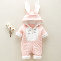 Hooded Fleece Baby Romper — image 7