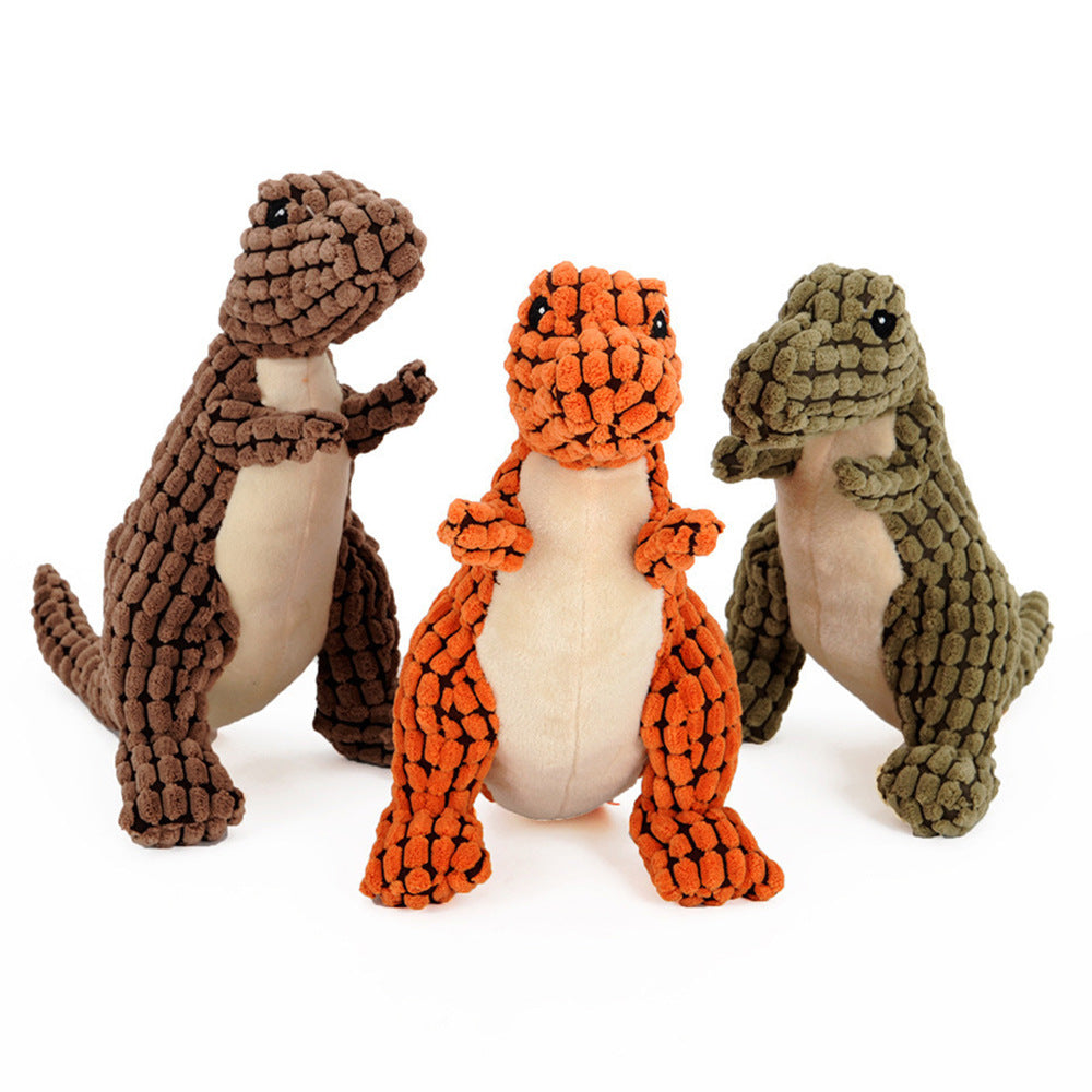 Plush Dinosaur Squeaky Dog Toy — image 5