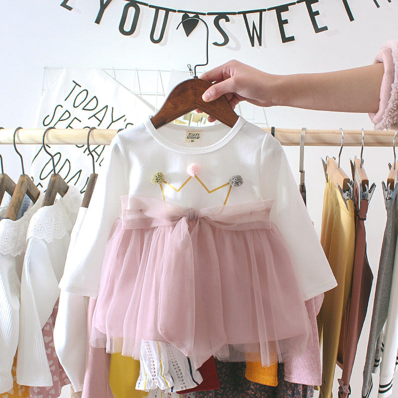Cotton Bow Corduroy Baby Dress — image 11