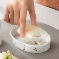 Ceramic Marble Bathroom Wash Set — image 3