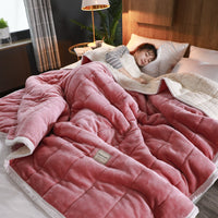 Thick Coral Fleece Throw Blanket — image 3