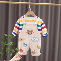Boys Plaid Shirt and Overall Set — image 7