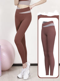 Patchwork Sports Bra and Leggings Set — image 6