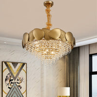 Stainless Steel Crystal Chandelier — image 2