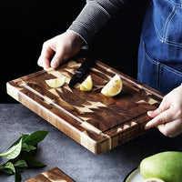 Solid Acacia Wood Kitchen Cutting Board — image 8