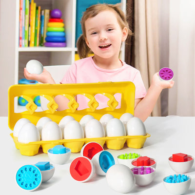 Montessori Shape Matching Egg Toy Set