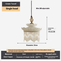 Glass Tassel Bedroom Chandelier — image 6