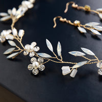 Pearl Bridal Crown Headpiece — image 2
