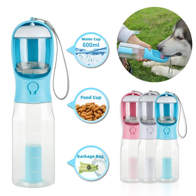 3-in-1 Portable Dog Water Bottle