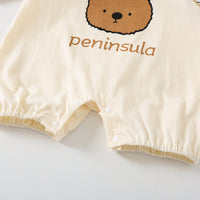 Bear Print Baby Short Sleeve Romper — image 8