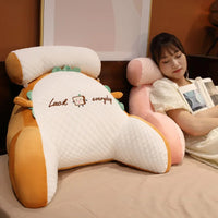 Fluffy Triangle Reading Pillow Backrest