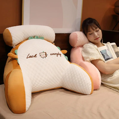 Fluffy Triangle Reading Pillow Backrest