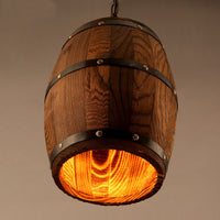 Wooden Wine Barrel Chandelier — image 6