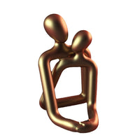 Modern Loving Couple Resin Statue — image 6