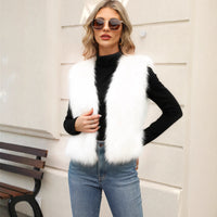 Sleeveless Faux Fur Vest — image 4