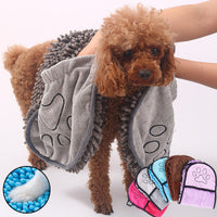 Chenille Pet Bath Towel — image 2