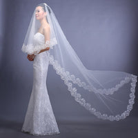White Lace Bridal Veil — image 4