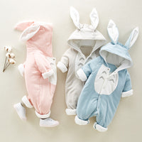 Hooded Fleece Baby Romper — image 2