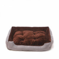 Striped Round Pet Bed for Dogs and Cats — image 6