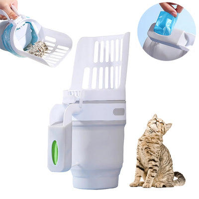 Cat Litter Scoop with Refill Bag Dispenser