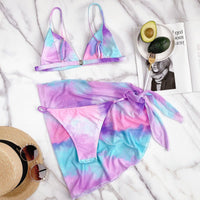 Fluorescent Tie-Dye Micro Bikini — image 3