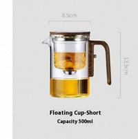 Magnetic Glass Tea Pot with Wood Handle — image 7