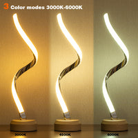 Dimmable LED Spiral Table Lamp — image 4