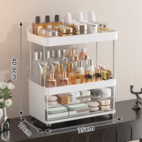 4-Tier Makeup Organizer with Drawers — image 2