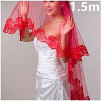 White Lace Bridal Veil — image 6