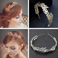 Golden Leaf Bridal Headband — image 5