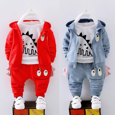 Boys Cotton Hooded Tracksuit Set