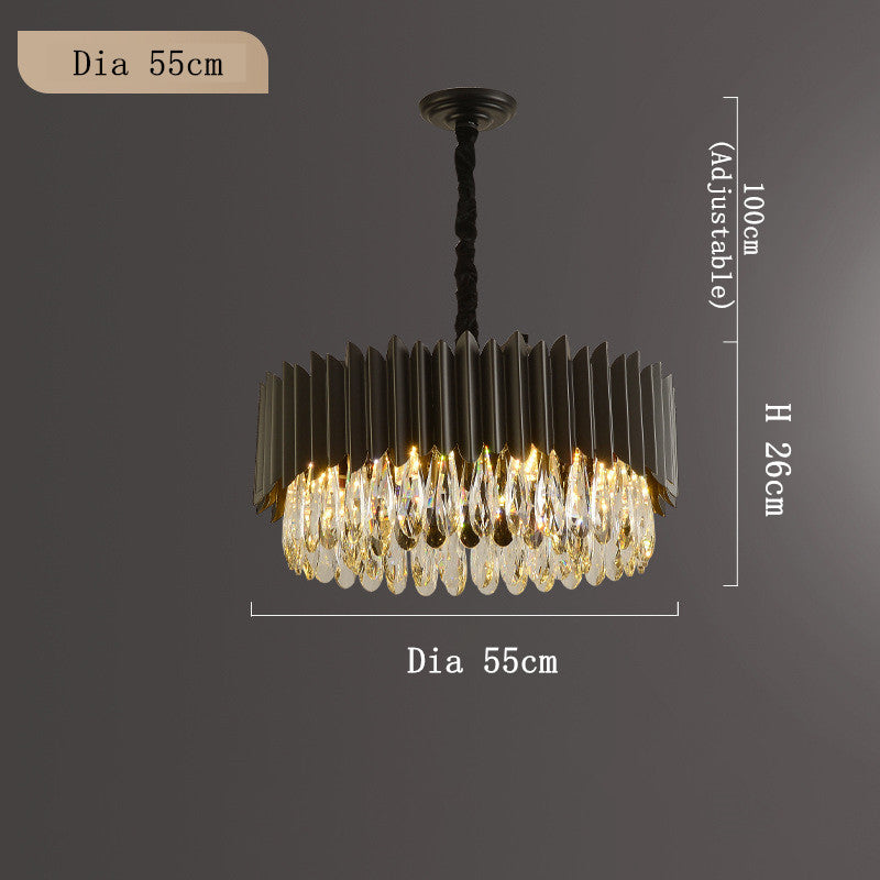 Black Crystal Chandelier — image 6