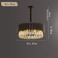 Black Crystal Chandelier — image 6